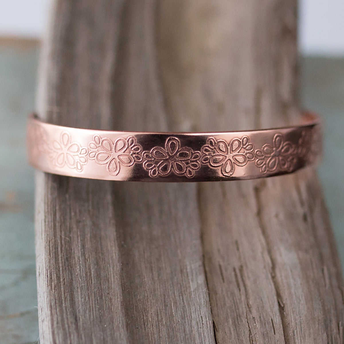 Floral Etched Cuff
