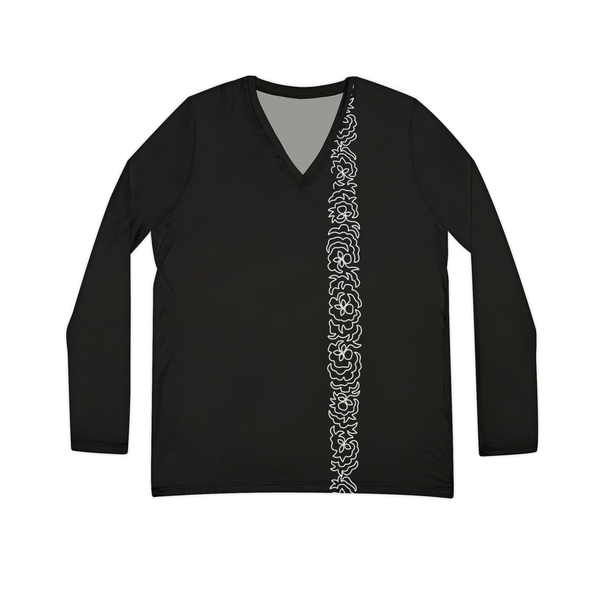 Tłı̨chǫ Heritage Women's Long Sleeve V-neck Shirt