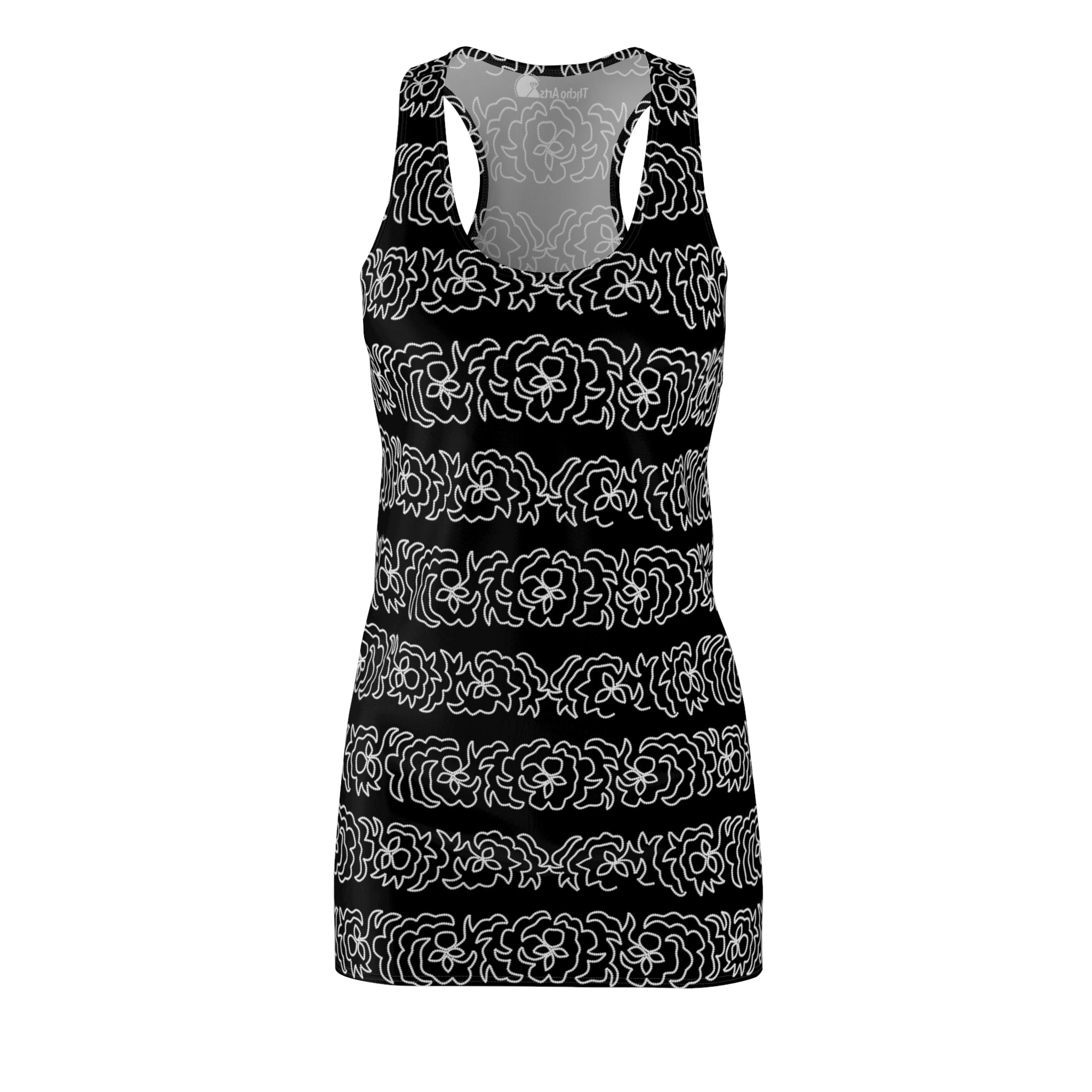 Black racerback dress best sale