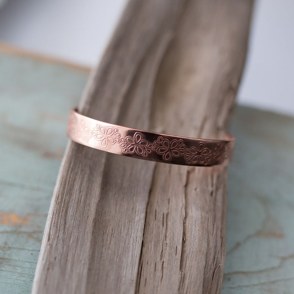 Floral Etched Cuff