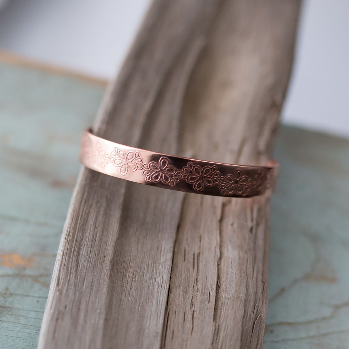 Floral Etched Cuff
