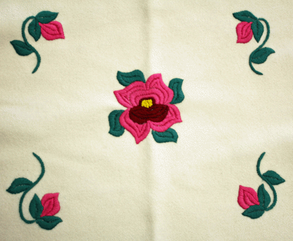 Embroidered Flowers 001
