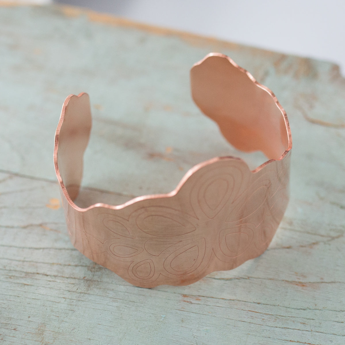 Floral Copper Cuff